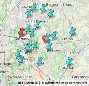 Mappa Via Carlo Porta, 20845 Sovico MB, Italia (3.8535)