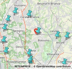 Mappa Via Carlo Porta, 20845 Sovico MB, Italia (6.945)