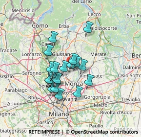 Mappa Via Carlo Porta, 20845 Sovico MB, Italia (10.1895)