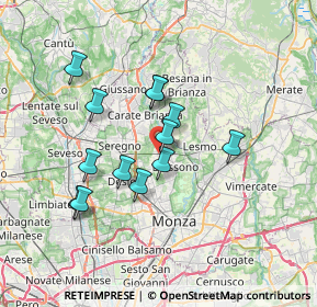 Mappa Via Carlo Porta, 20845 Sovico MB, Italia (5.96846)