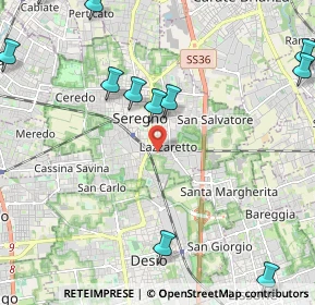Mappa Via Sebastian Bach, 20831 Seregno MB, Italia (3.12538)