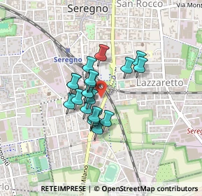 Mappa Via Allo Stadio, 20831 Seregno MB, Italia (0.28)