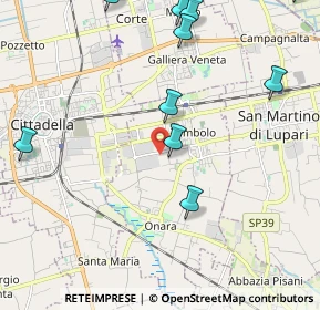 Mappa Unnamed Road, 35019 Tombolo PD, Italia (2.89417)