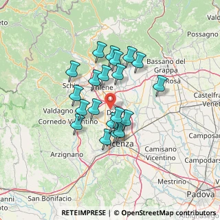 Mappa Via Ronchi, 36030 Villaverla VI, Italia (10.9365)