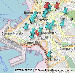 Mappa Via Angelo Emo, 34144 Trieste TS, Italia (0.9625)