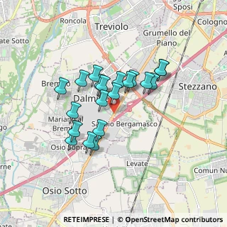 Mappa Via Giovanni Carnovali, 24044 Dalmine BG, Italia (1.3885)