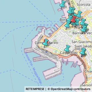 Mappa Via Giovanni Tagliapietra, 34123 Trieste TS, Italia (1.5545)
