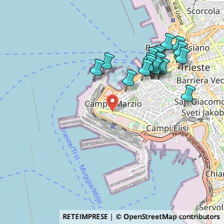 Mappa Via Giovanni Tagliapietra, 34123 Trieste TS, Italia (1.0795)