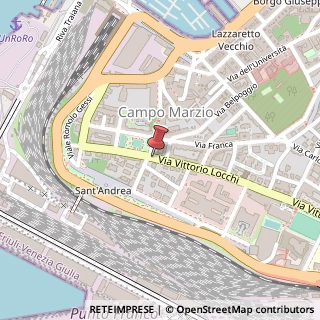 Mappa Via Vittorio Locchi, 2, 34123 Trieste, Trieste (Friuli-Venezia Giulia)