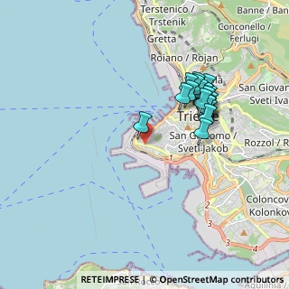 Mappa Via Giovanni Tagliapietra, 34123 Trieste TS, Italia (1.732)