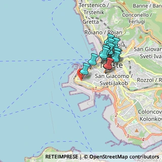 Mappa Via Giovanni Tagliapietra, 34123 Trieste TS, Italia (1.56882)