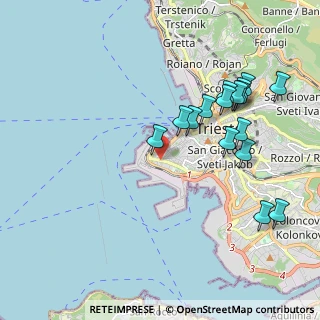 Mappa Via Giovanni Tagliapietra, 34123 Trieste TS, Italia (2.0775)