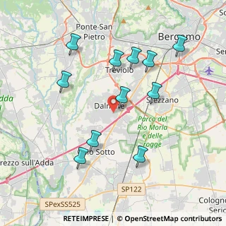 Mappa Via Einstein, 24044 Dalmine BG, Italia (3.91364)