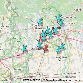 Mappa Via Einstein, 24044 Dalmine BG, Italia (5.61286)