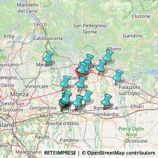 Mappa Via Einstein, 24044 Dalmine BG, Italia (11.928)