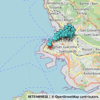 Mappa Via Franca, 34123 Trieste TS, Italia (1.4945)