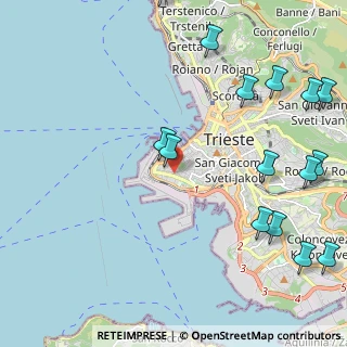 Mappa Via Franca, 34123 Trieste TS, Italia (2.88933)