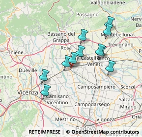 Mappa Via delle Sorgenti, 35013 Cittadella PD, Italia (12.25091)