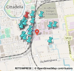 Mappa Via delle Sorgenti, 35013 Cittadella PD, Italia (0.405)