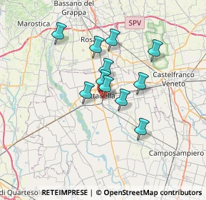 Mappa Via delle Sorgenti, 35013 Cittadella PD, Italia (5.20273)