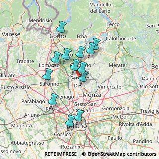 Mappa Via Mosè Bianchi, 20831 Seregno MB, Italia (11.96385)