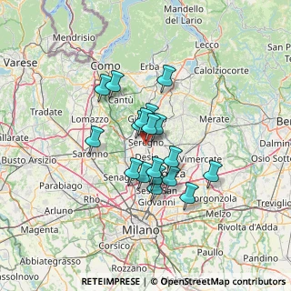 Mappa Via Mosè Bianchi, 20831 Seregno MB, Italia (9.86278)
