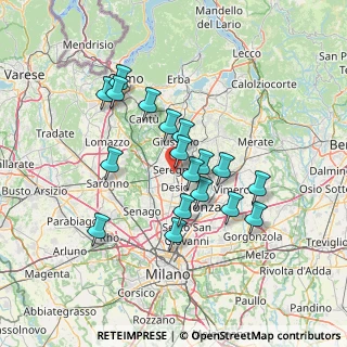 Mappa Via Mosè Bianchi, 20831 Seregno MB, Italia (12.04889)