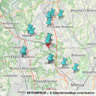 Mappa Via Mosè Bianchi, 20831 Seregno MB, Italia (3.712)