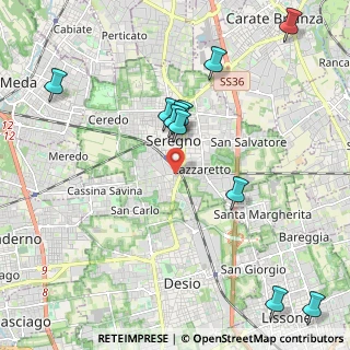 Mappa Via Mosè Bianchi, 20831 Seregno MB, Italia (2.68)
