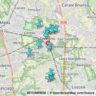 Mappa Via Mosè Bianchi, 20831 Seregno MB, Italia (1.62917)