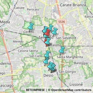 Mappa Via Mosè Bianchi, 20831 Seregno MB, Italia (1.46867)