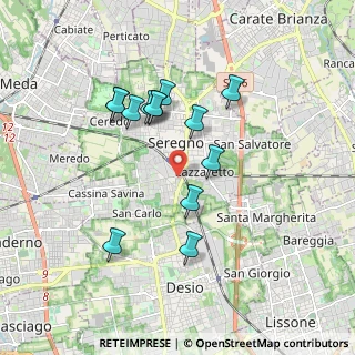 Mappa Via Mosè Bianchi, 20831 Seregno MB, Italia (1.62846)