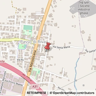 Mappa Via San Giovanni Bosco,  11, 36031 Dueville, Vicenza (Veneto)