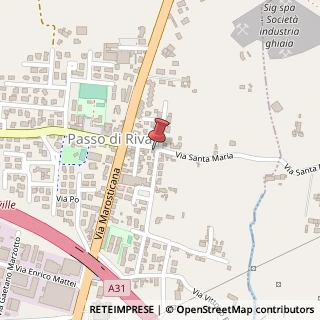 Mappa Via San Giovanni, 2, 36031 Dueville, Vicenza (Veneto)