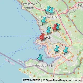 Mappa Via Carlo Combi, 34123 Trieste TS, Italia (3.51727)