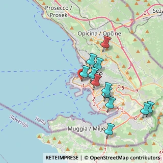 Mappa Via Carlo Combi, 34123 Trieste TS, Italia (3.49333)