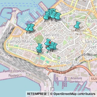 Mappa Via Carlo Combi, 34123 Trieste TS, Italia (0.4755)