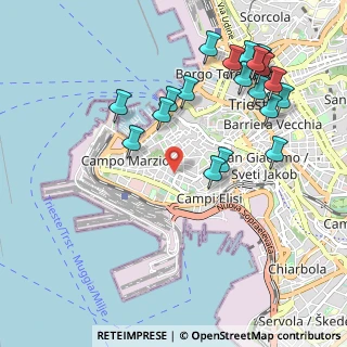 Mappa Via Carlo Combi, 34123 Trieste TS, Italia (1.1325)
