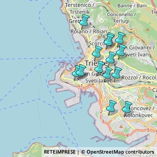 Mappa Via Carlo Combi, 34123 Trieste TS, Italia (1.84)