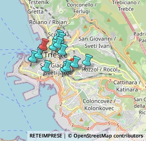 Mappa Via Giglio Padovan, 34138 Trieste TS, Italia (1.24769)