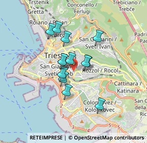 Mappa Via Giglio Padovan, 34138 Trieste TS, Italia (1.25077)