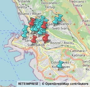 Mappa Via Giglio Padovan, 34138 Trieste TS, Italia (1.442)