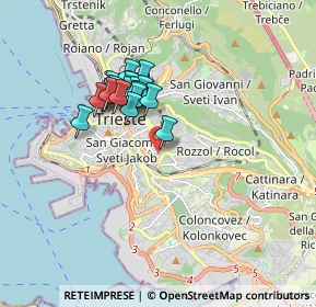 Mappa Via Giglio Padovan, 34138 Trieste TS, Italia (1.3655)