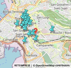 Mappa Via del Ghirlandaio, 34138 Trieste TS, Italia (0.7765)