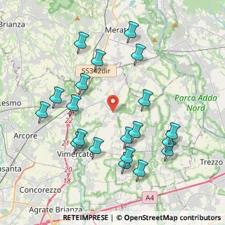 Mappa Str. Falghe, 20886 Aicurzio MB, Italia (4.2195)