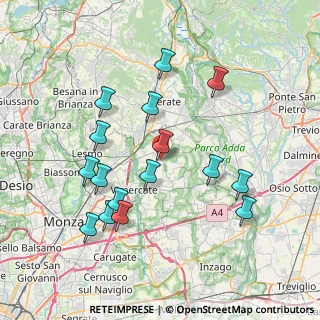 Mappa Str. Falghe, 20886 Aicurzio MB, Italia (7.64438)