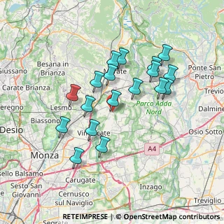 Mappa Str. Falghe, 20886 Aicurzio MB, Italia (6.51667)