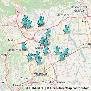Mappa Via Adige, 36031 Dueville VI, Italia (7.03579)