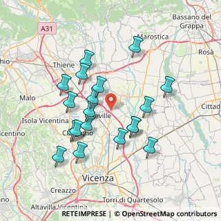 Mappa Via Adige, 36031 Dueville VI, Italia (6.86053)