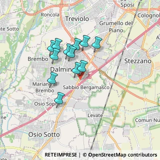 Mappa Via G.Cariani, 24044 Dalmine BG, Italia (1.41083)